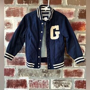 GAP Kids Dark Blue Letterman Jacket